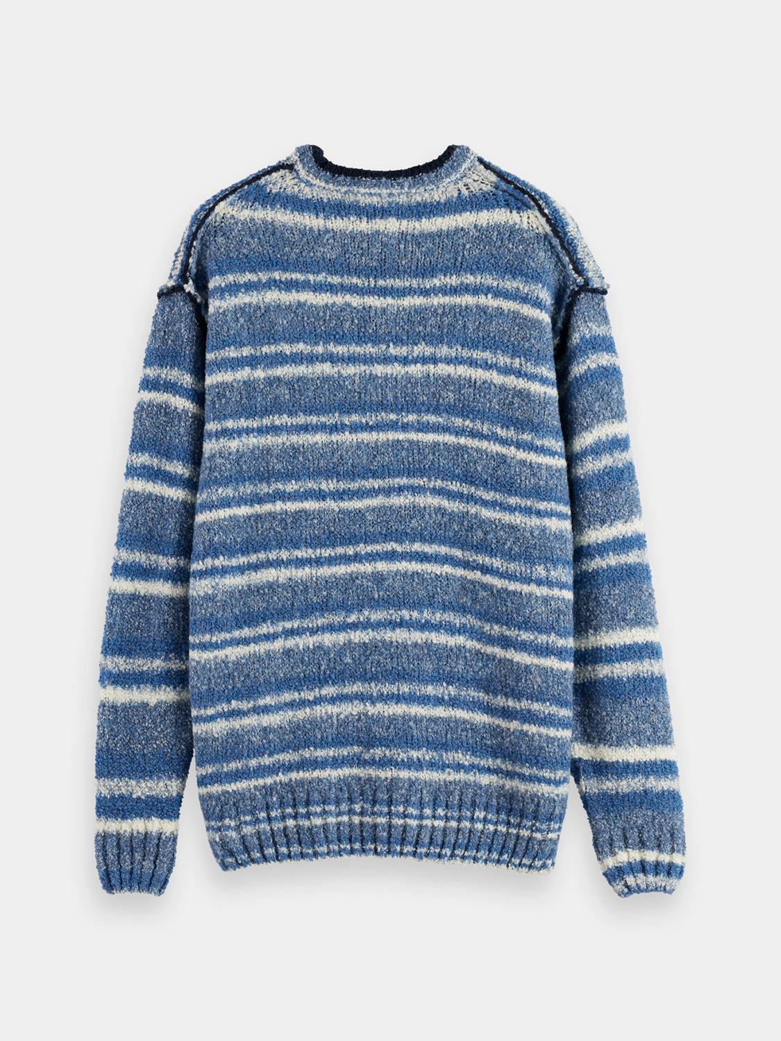 Drop shoulder boucle pullover - Scotch & Soda NZ
