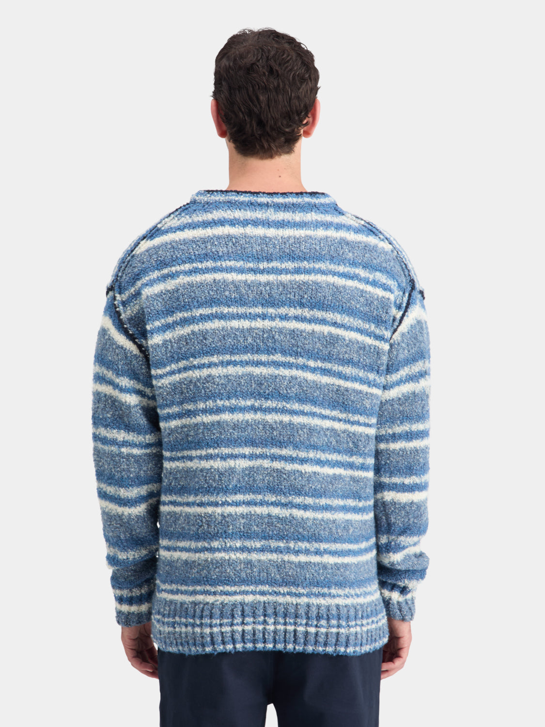 Drop shoulder boucle pullover - Scotch & Soda NZ