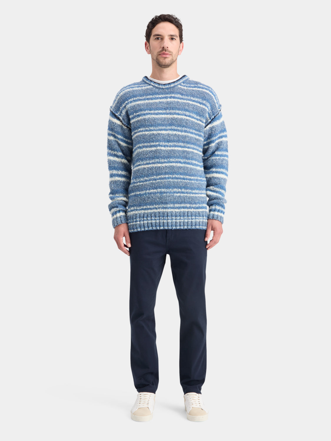 Drop shoulder boucle pullover - Scotch & Soda NZ