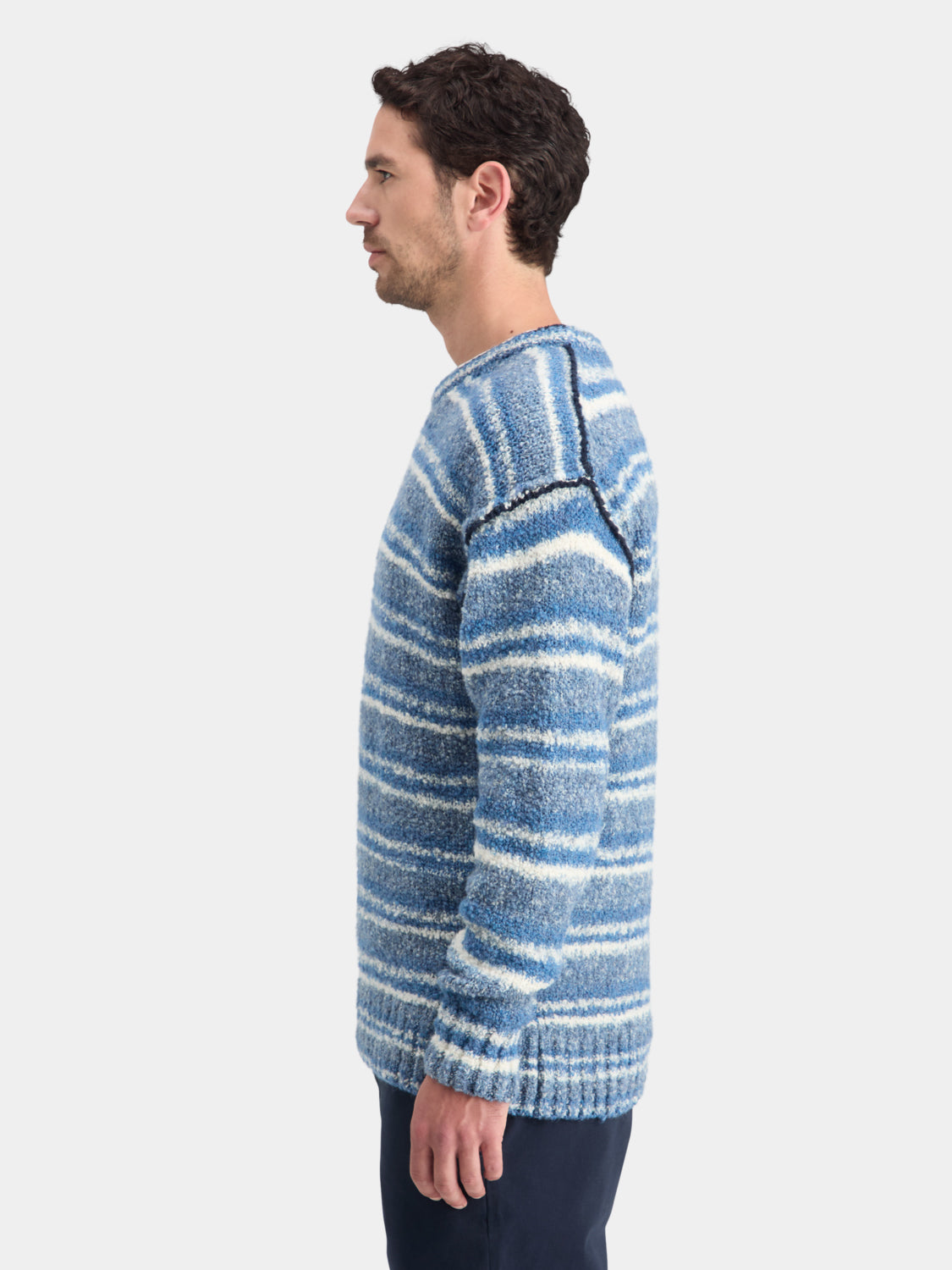 Drop shoulder boucle pullover - Scotch & Soda NZ