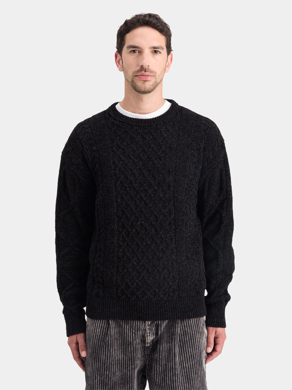 Chenille cable knit pullover - Scotch & Soda NZ
