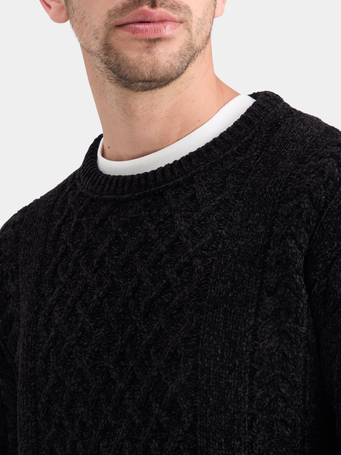 Chenille cable knit pullover - Scotch & Soda NZ