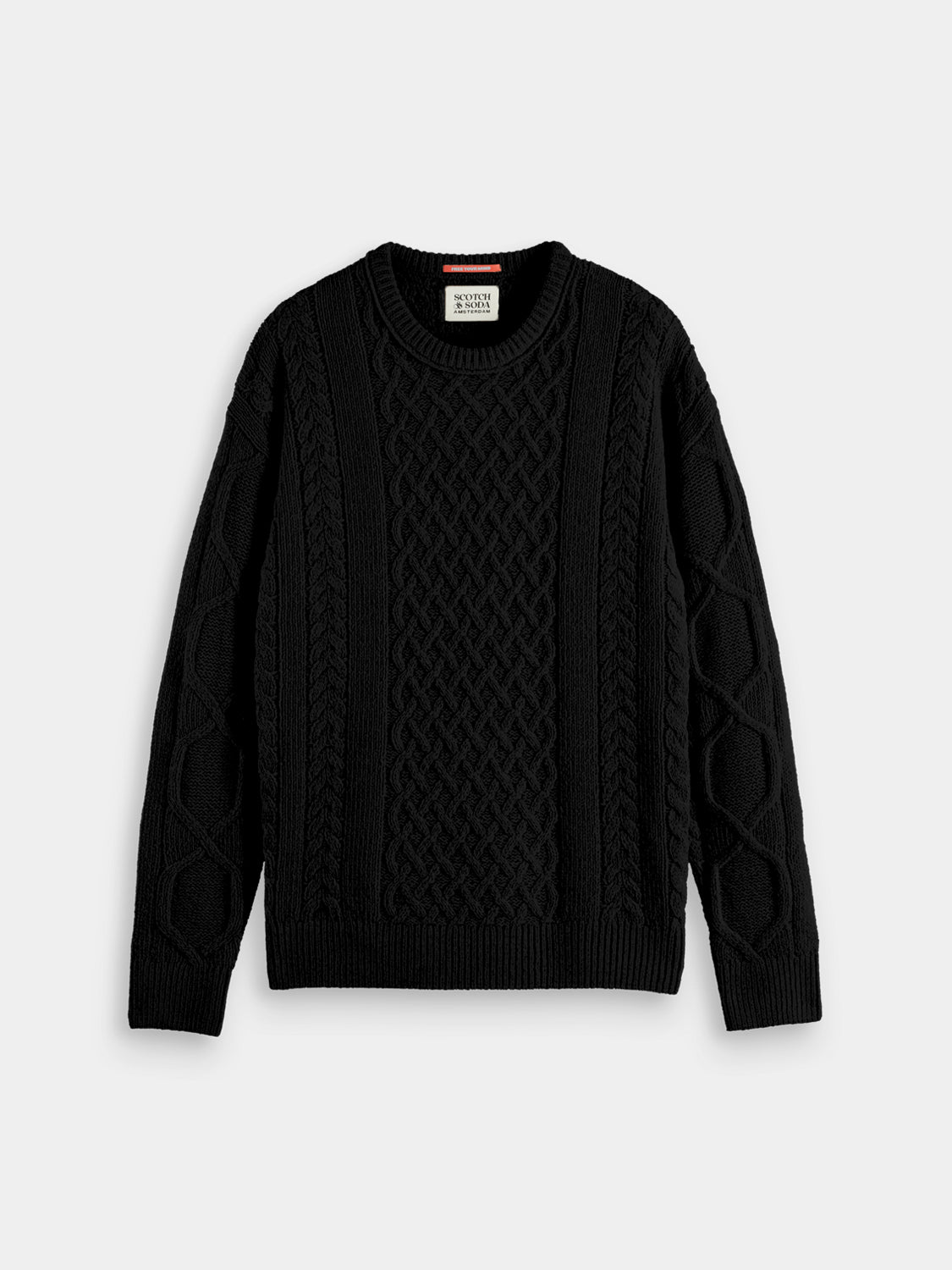Chenille cable knit pullover - Scotch & Soda NZ