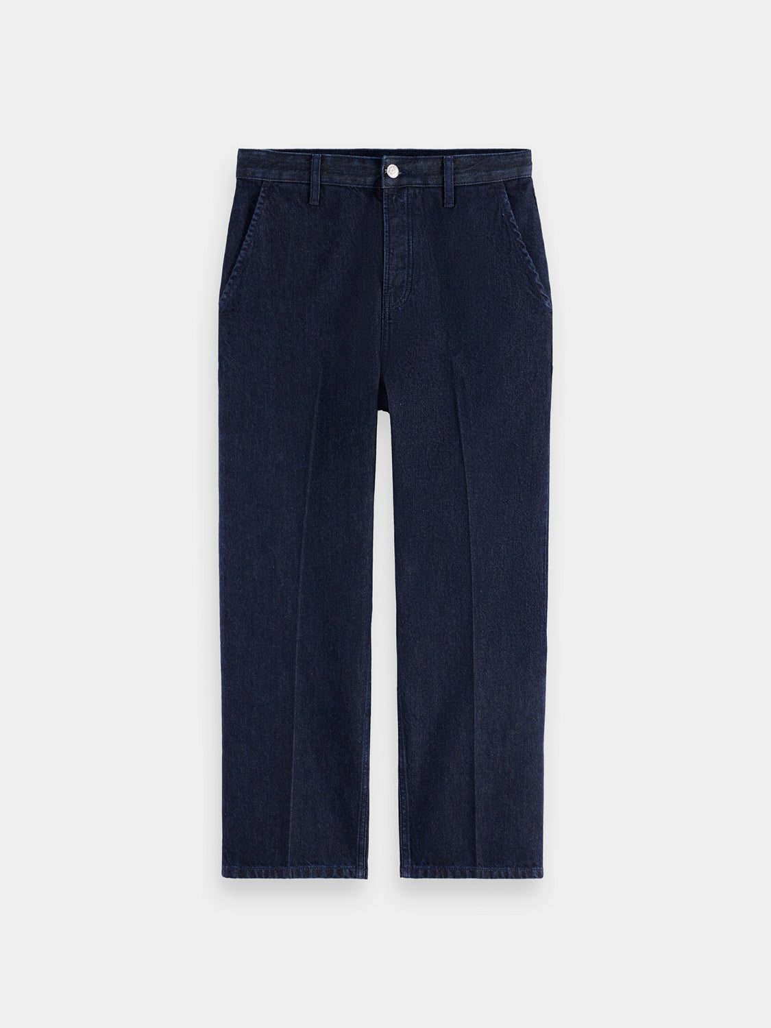 Straight cropped denim chinos - Scotch & Soda NZ