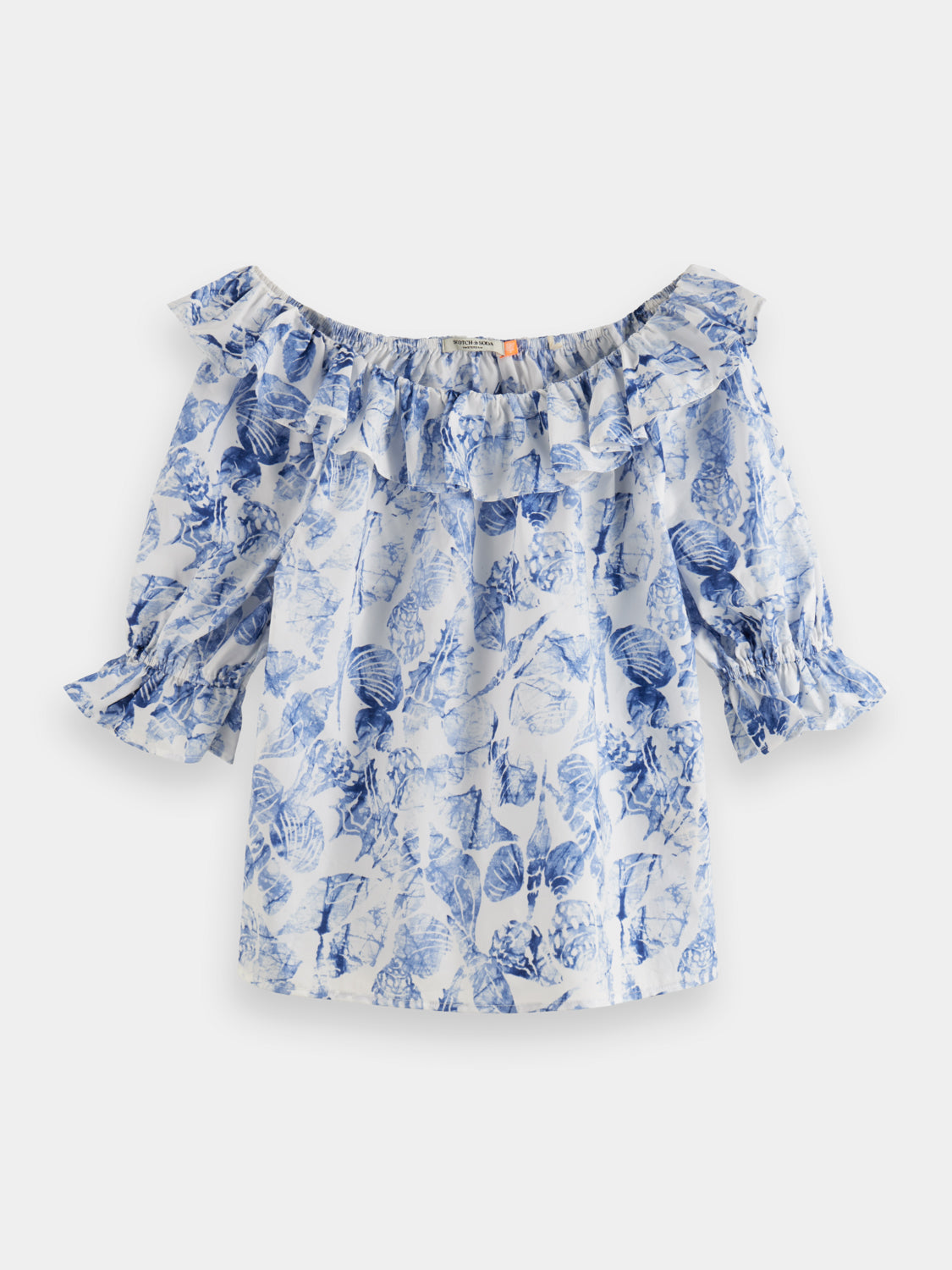 Off shoulder ruffle top