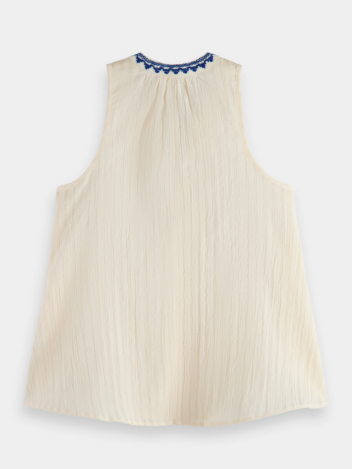 Tank top with tape detail
