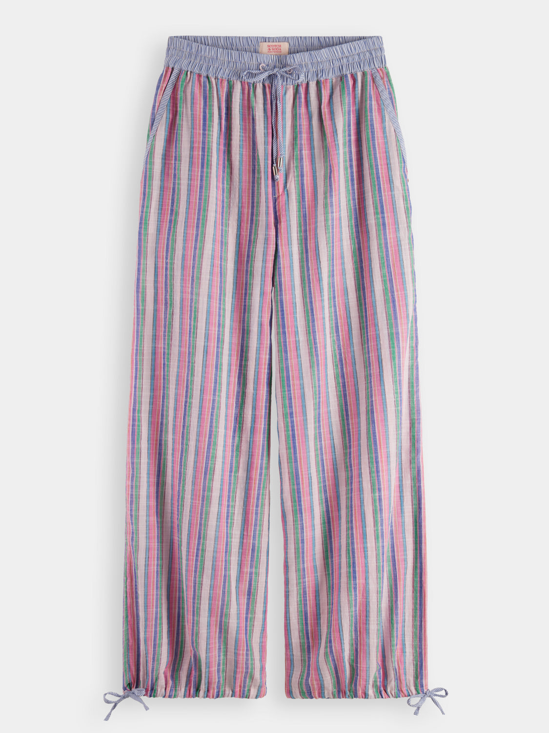 Lurex striped beach pants