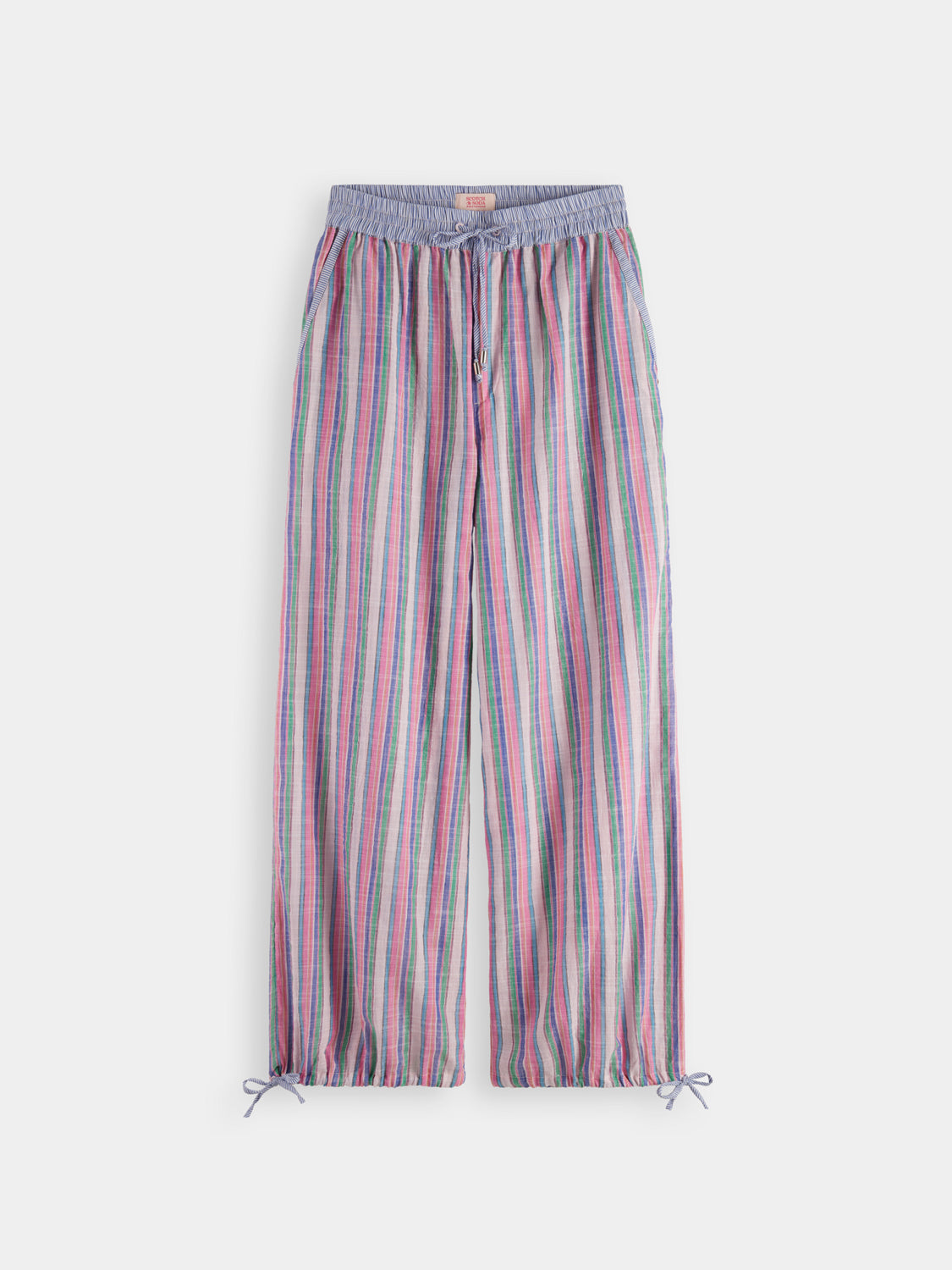 Lurex striped beach pants