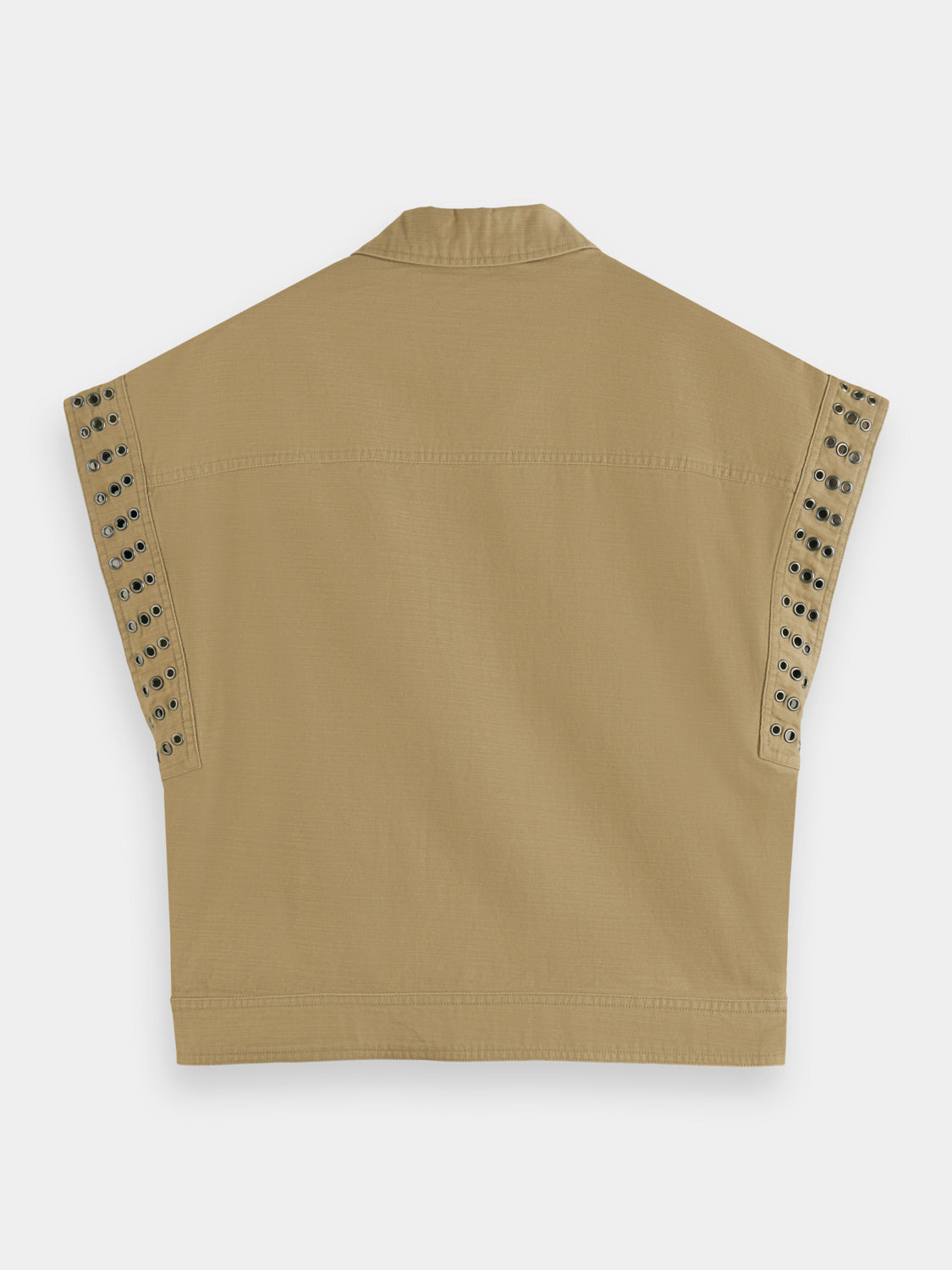 Festival jacket with eyelets