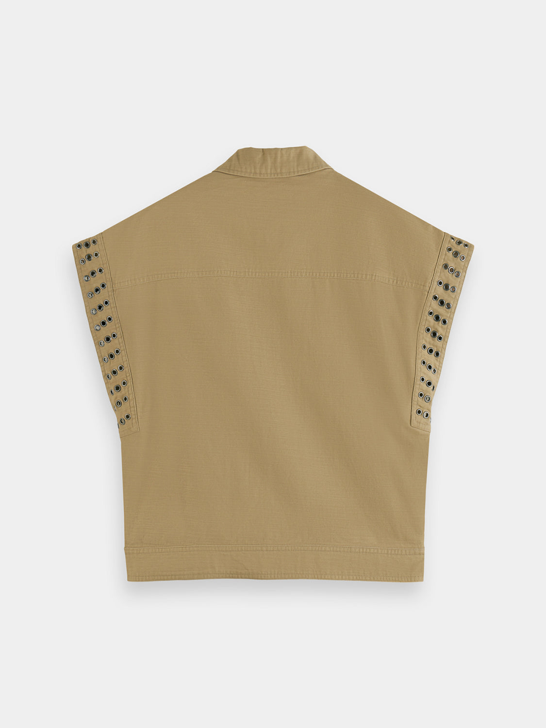 Festival jacket with eyelets