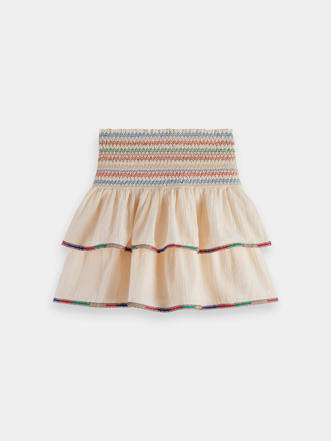 Embroidered mini skirt