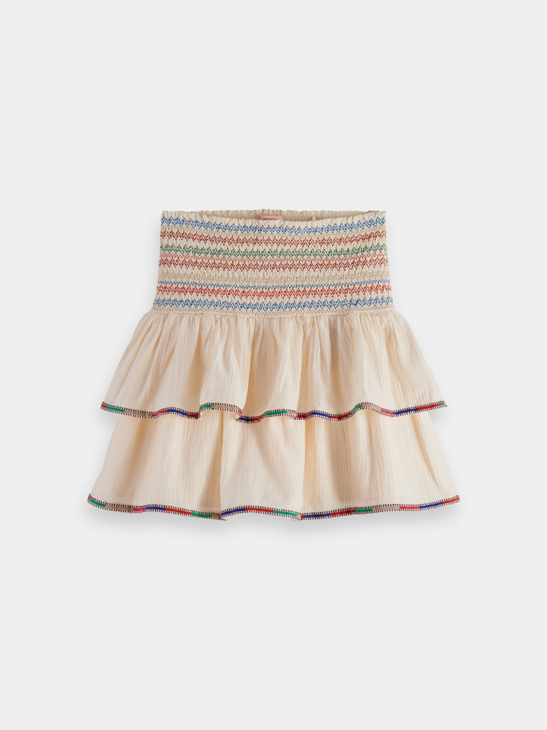 Embroidered mini skirt
