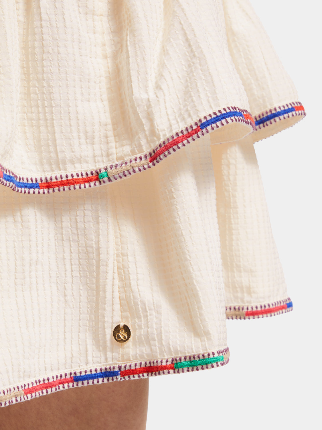 Embroidered mini skirt - Scotch & Soda NZ
