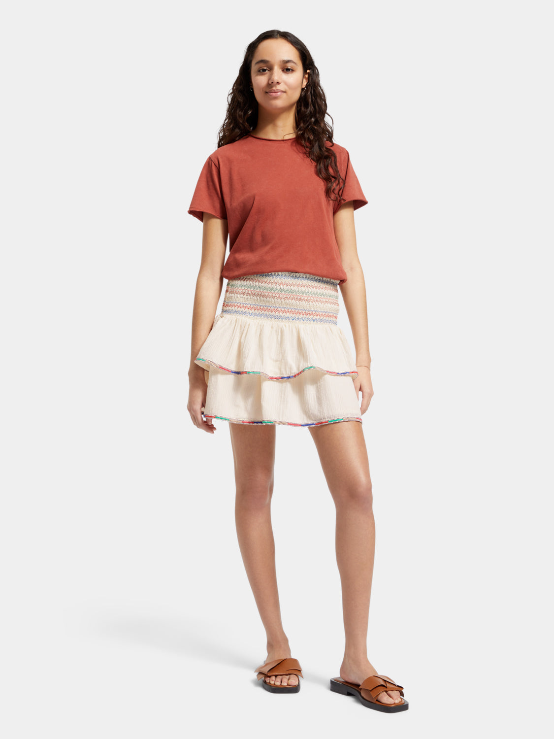 Embroidered mini skirt - Scotch & Soda NZ