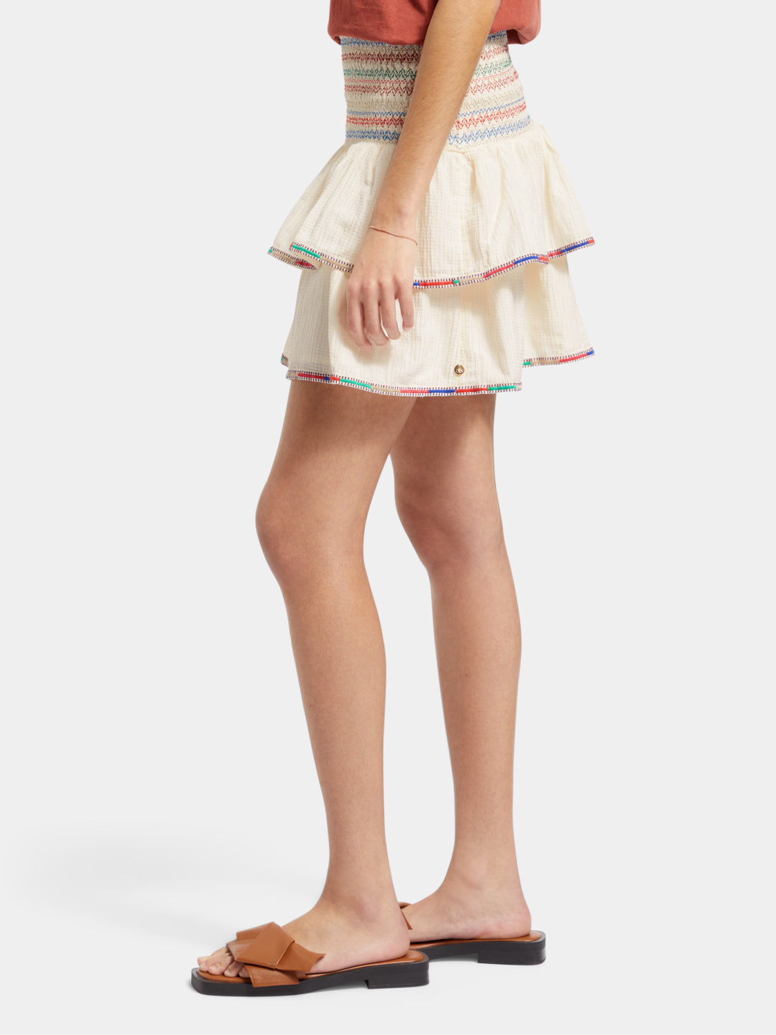 Embroidered mini skirt - Scotch & Soda NZ