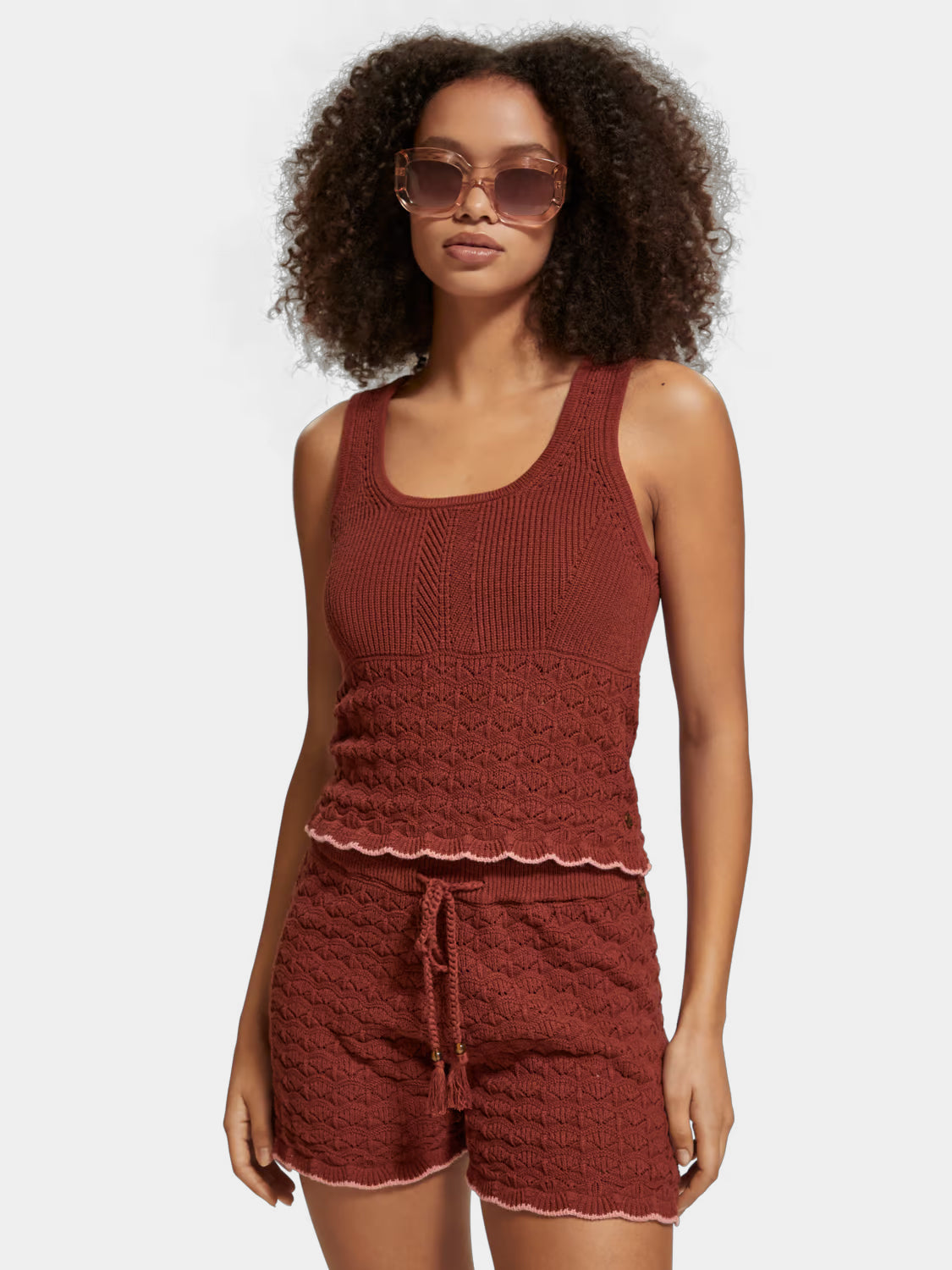 Pointelle knit shorts - Scotch & Soda NZ