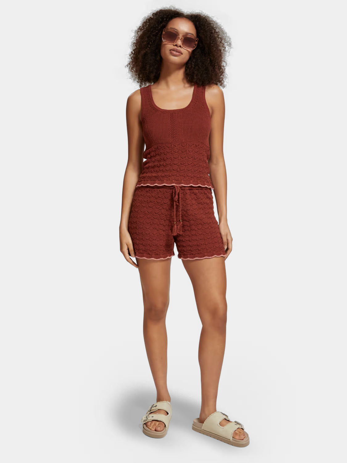 Pointelle knit shorts - Scotch & Soda NZ