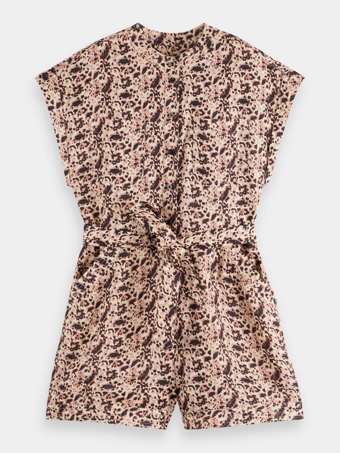 Linen printed playsuit - Scotch & Soda NZ