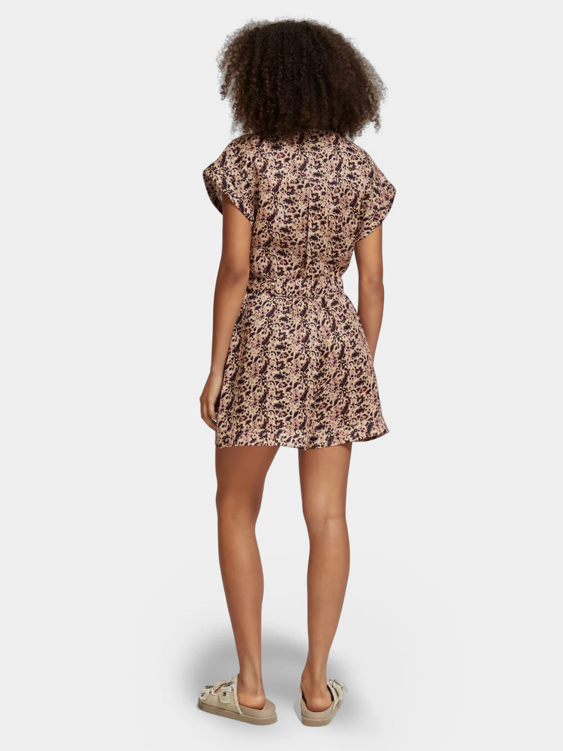 Linen printed playsuit - Scotch & Soda NZ