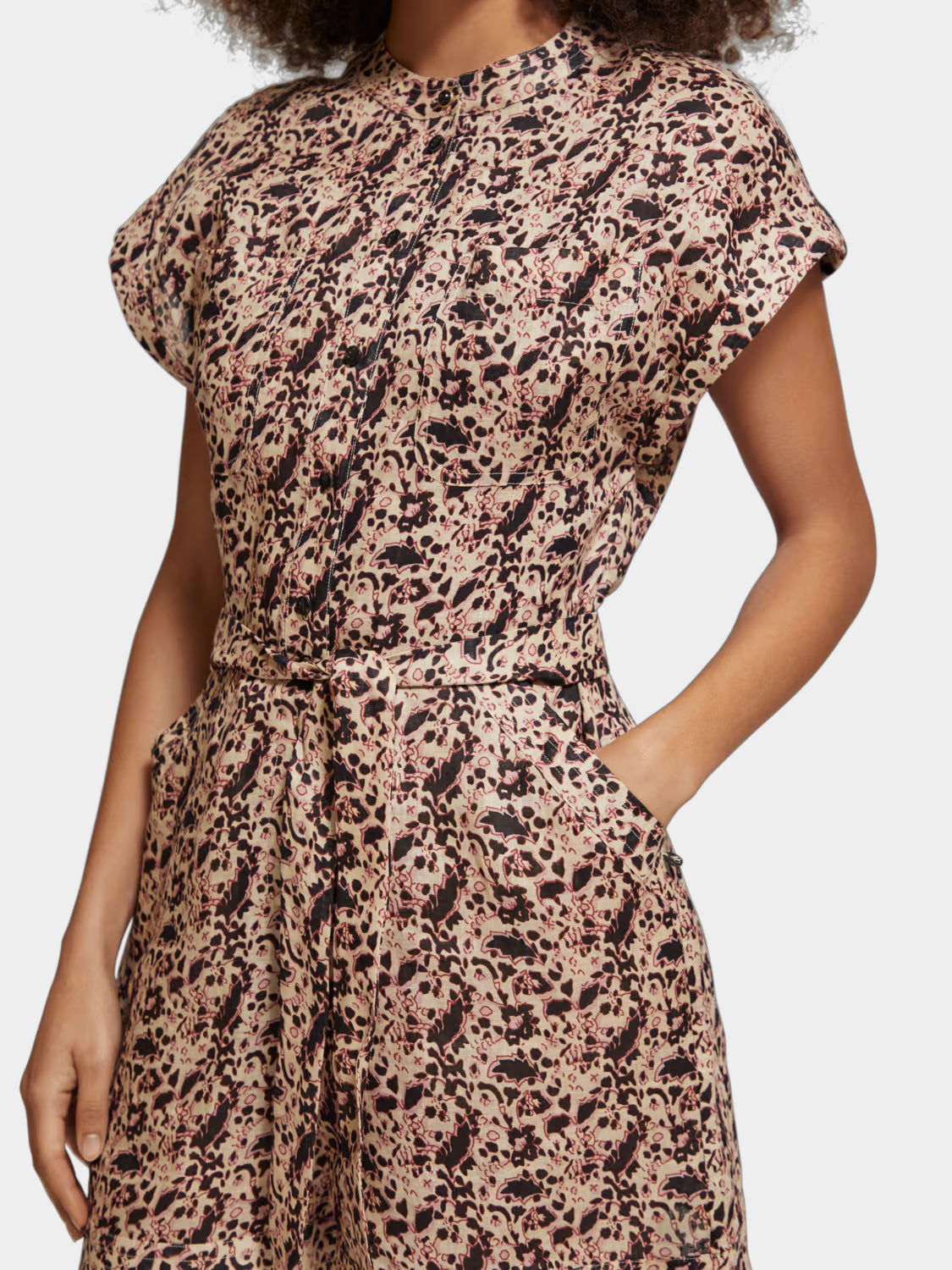 Linen printed playsuit - Scotch & Soda NZ
