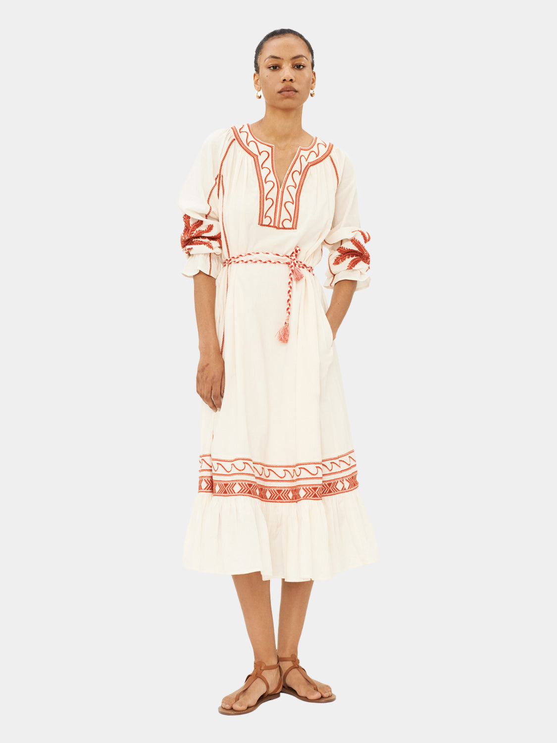 Embroidered maxi dress - Scotch & Soda NZ