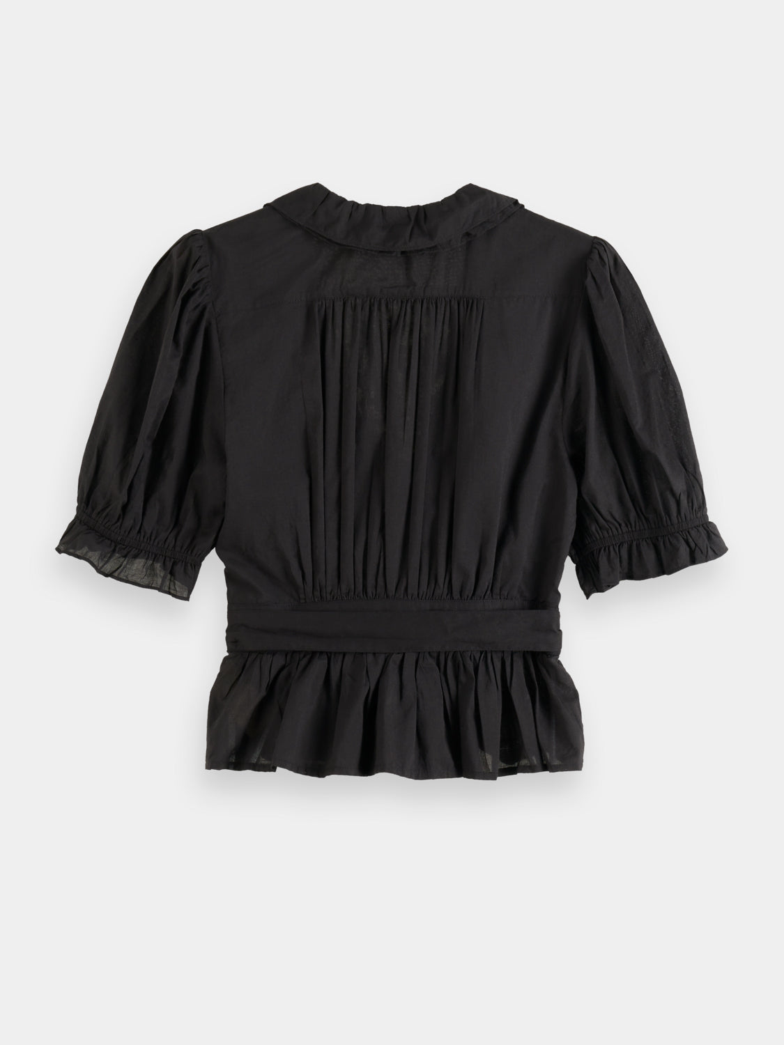 Ruffle wrap top