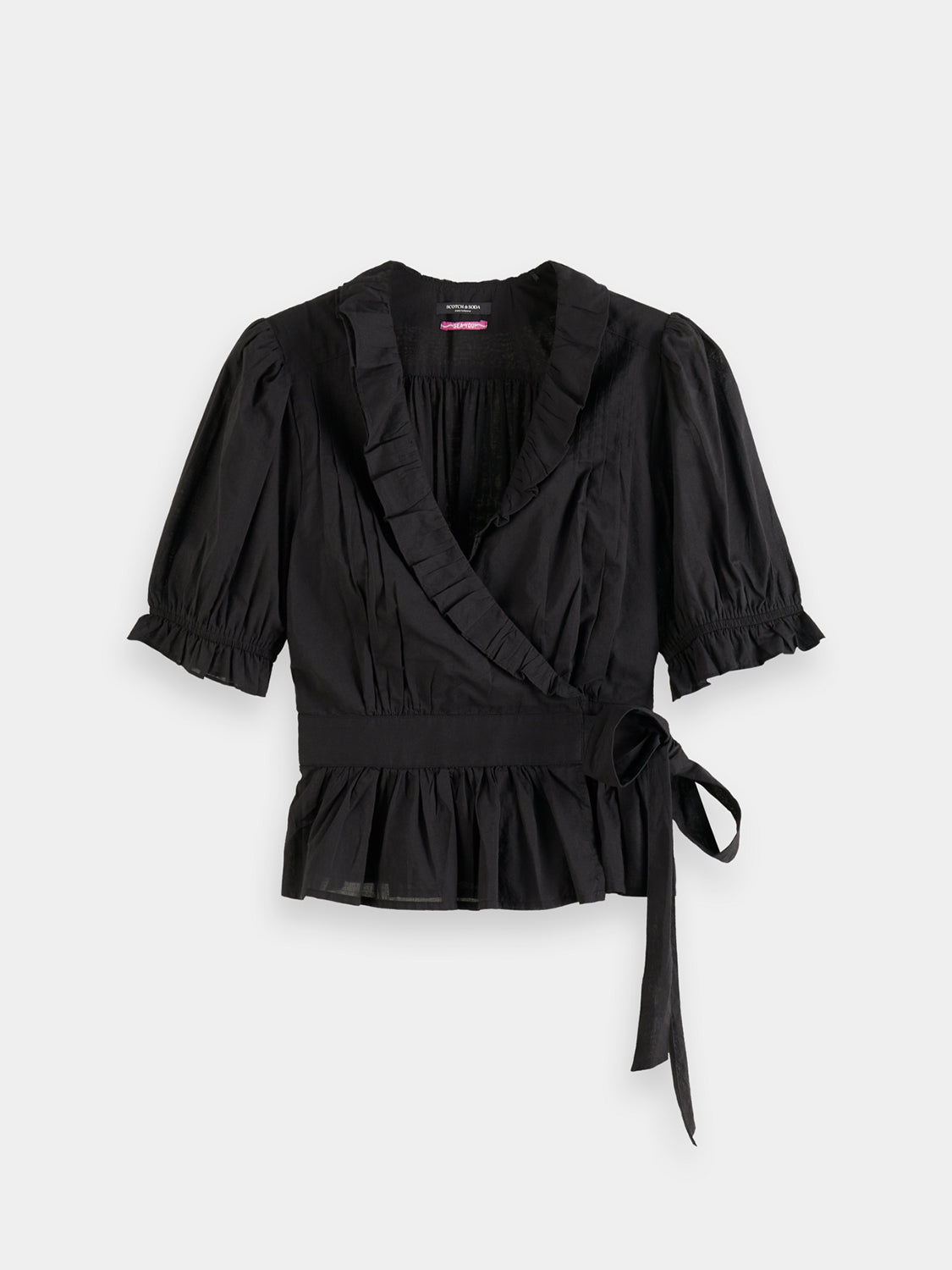 Ruffle wrap top