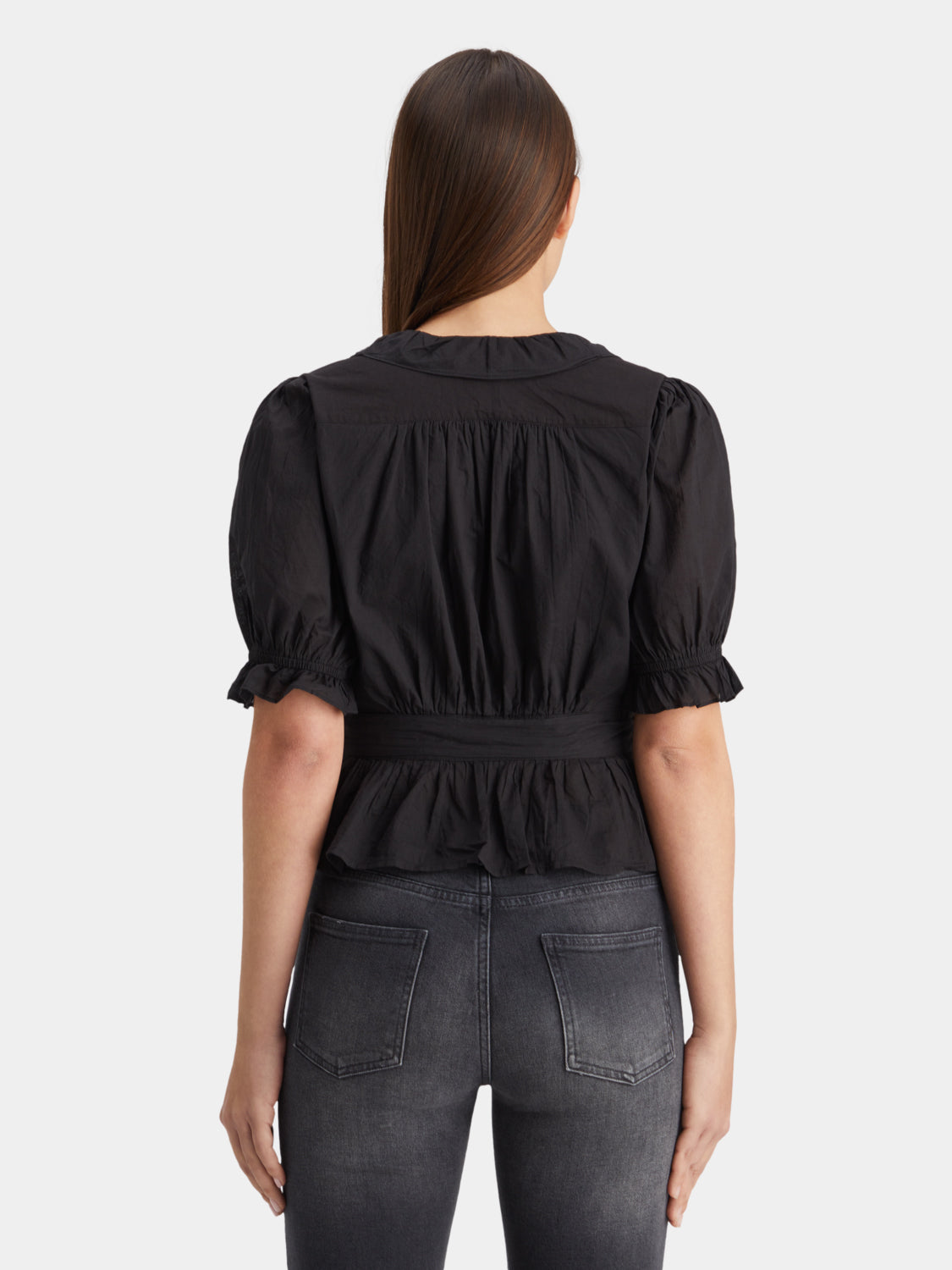 Ruffle wrap top