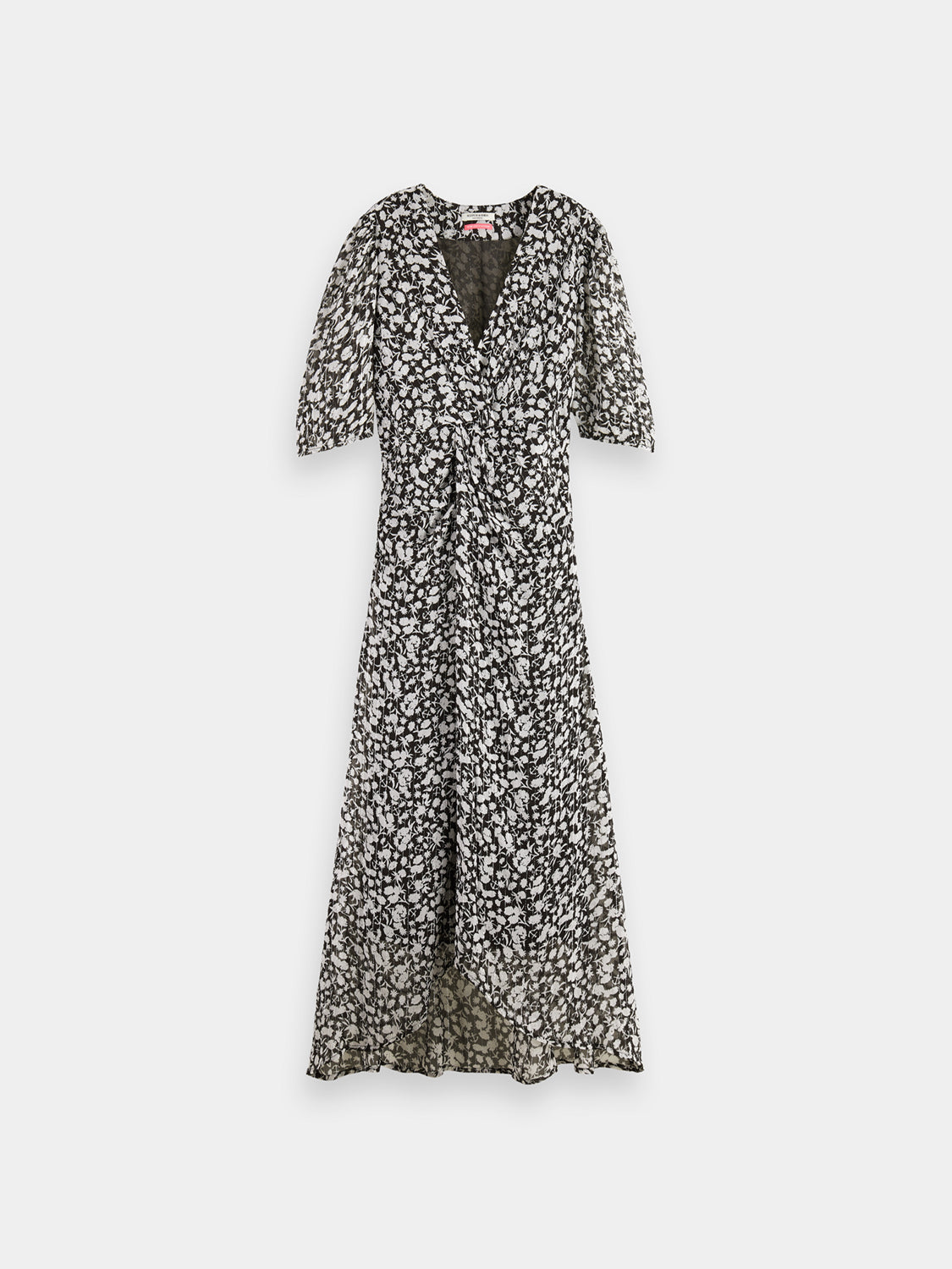 Midi dress with knot detail