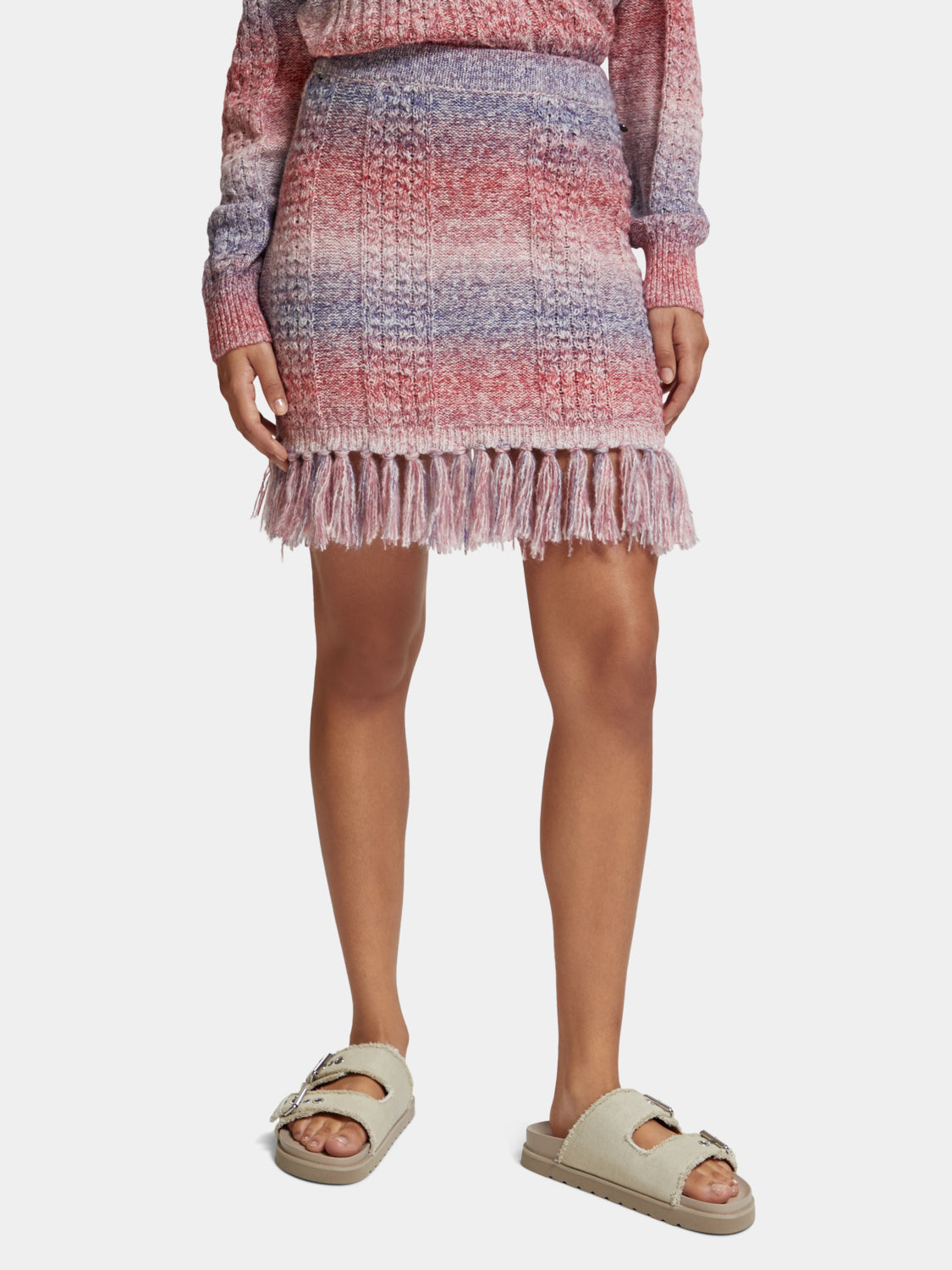 Space-dyed knitted skirt - Scotch & Soda NZ