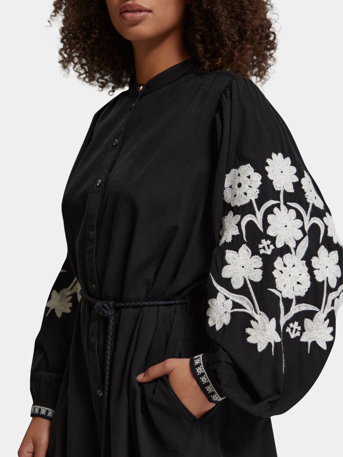 Broiderie anglaise mini dress - Scotch & Soda NZ