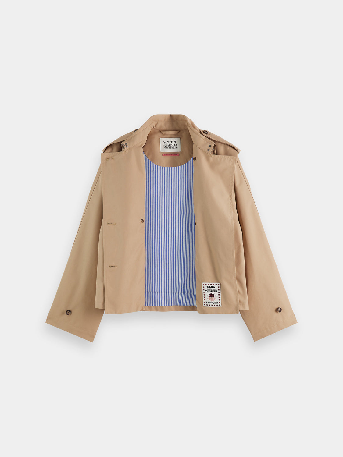 Cropped trench coat - Scotch & Soda NZ