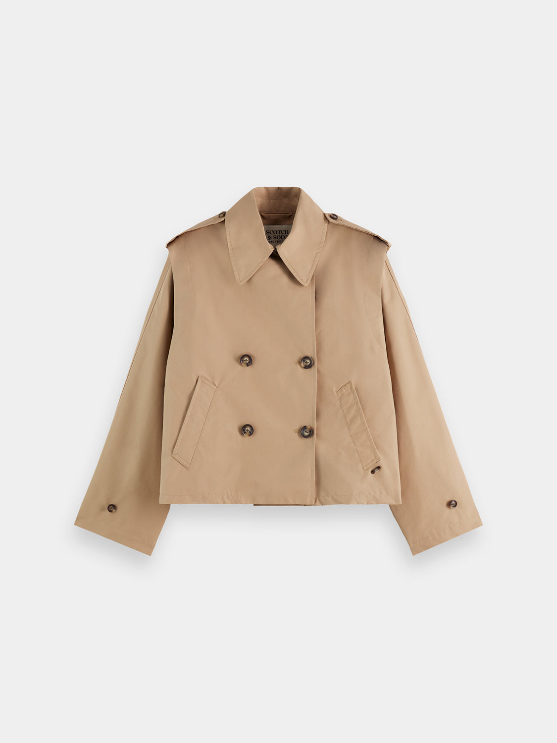 Cropped trench coat - Scotch & Soda NZ