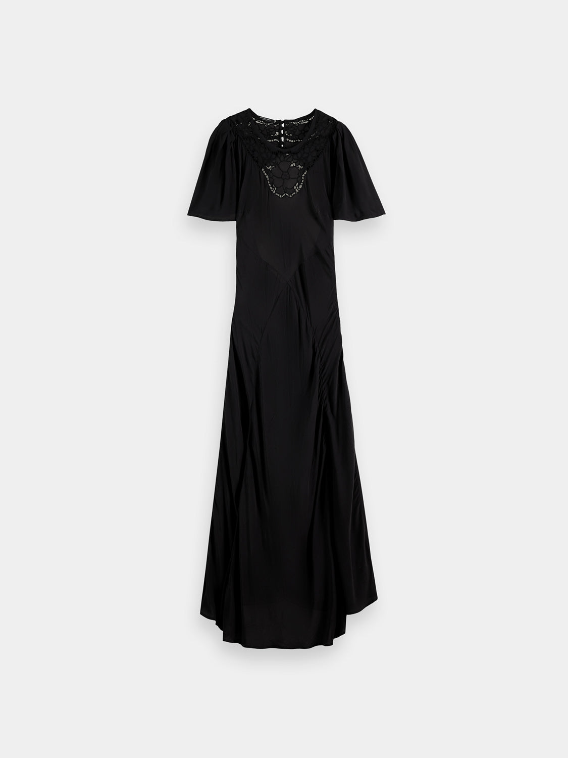 Cut out embroidery dress