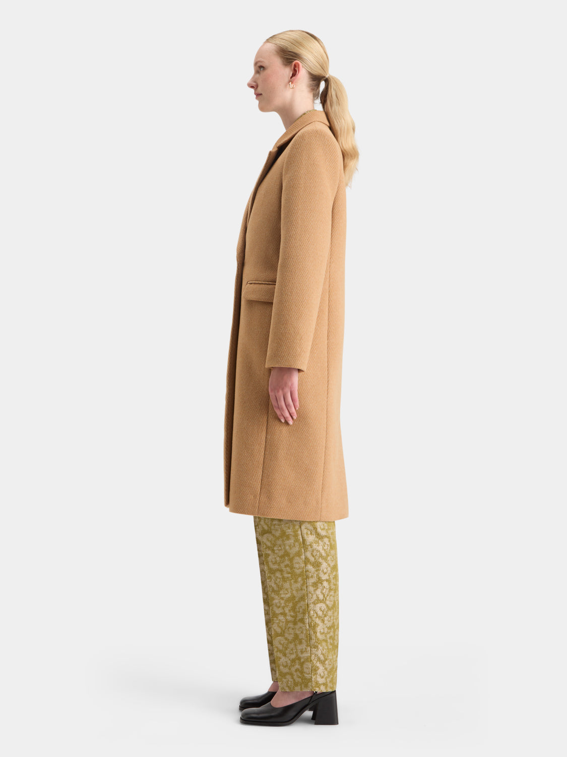Herringbone tailored coat - Scotch & Soda NZ