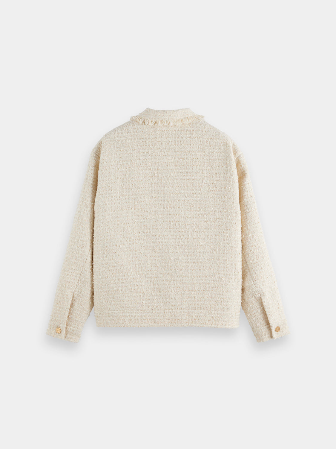 Boucle tweed trucker jacket - Scotch & Soda NZ