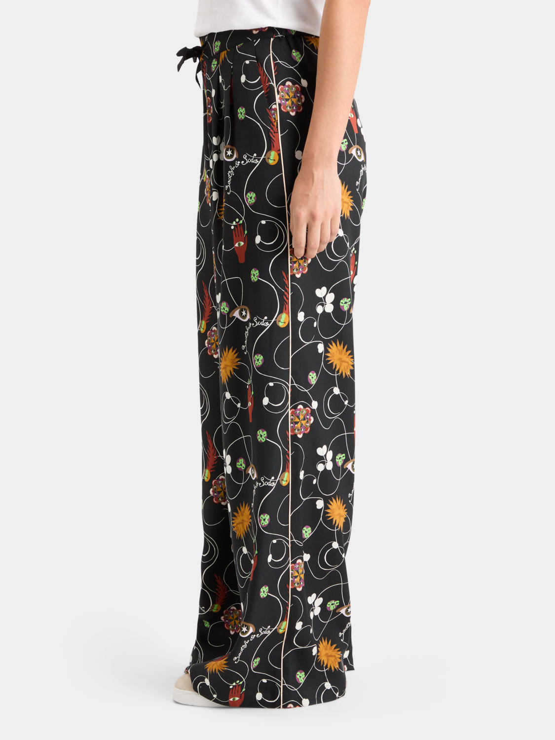 Eleni wide fit pants - Scotch & Soda NZ