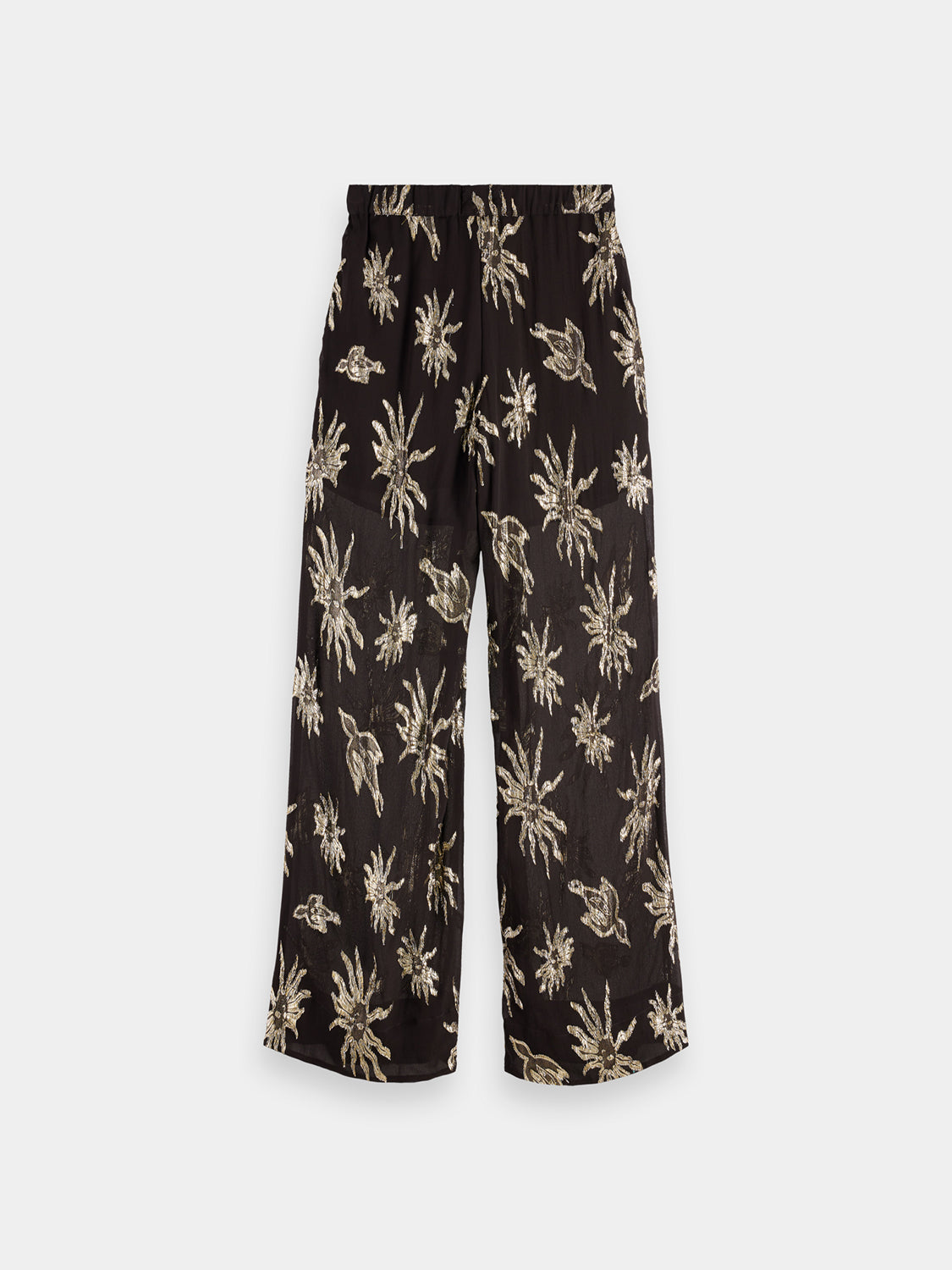 Eleni wide fit pants by Scotch & Soda, featuring a relaxed silhouette and tailored design in a neutral fabric.