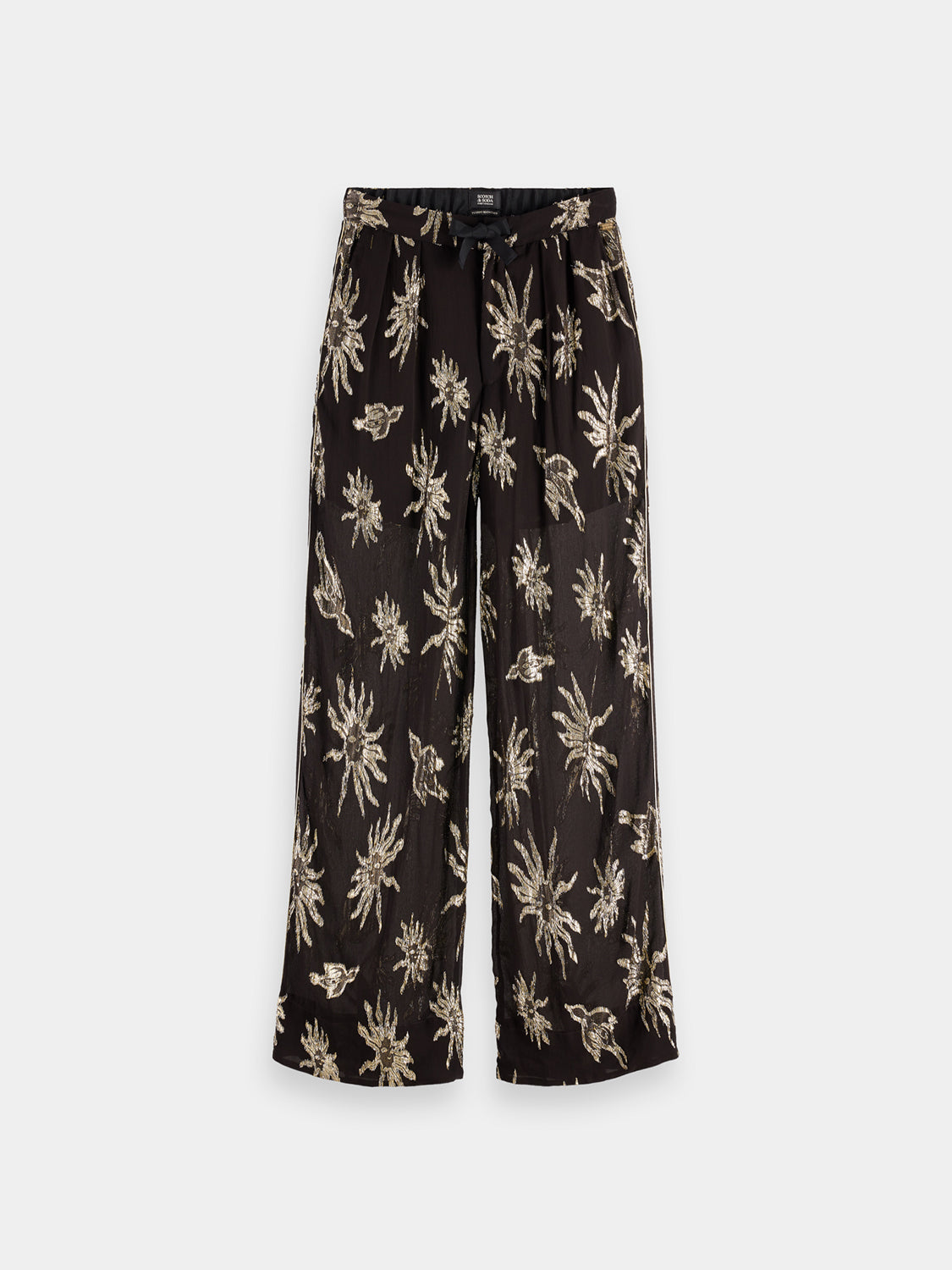 Eleni wide fit pants by Scotch & Soda, shown in a natural fabric with a relaxed fit and stylish design.