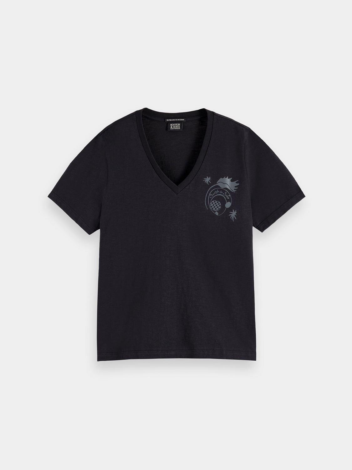 V-neck t-shirt - Scotch & Soda NZ