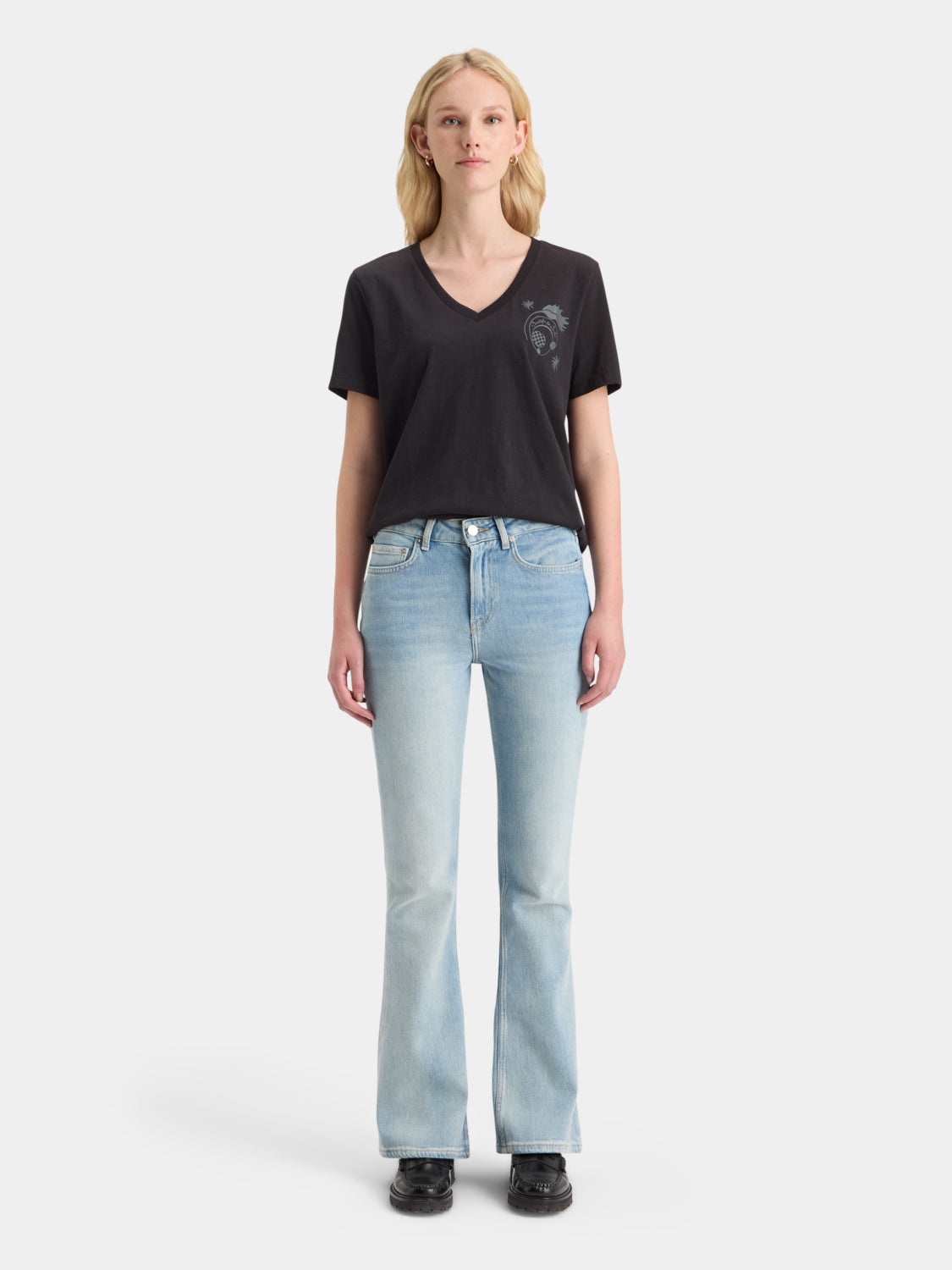 V-neck t-shirt - Scotch & Soda NZ