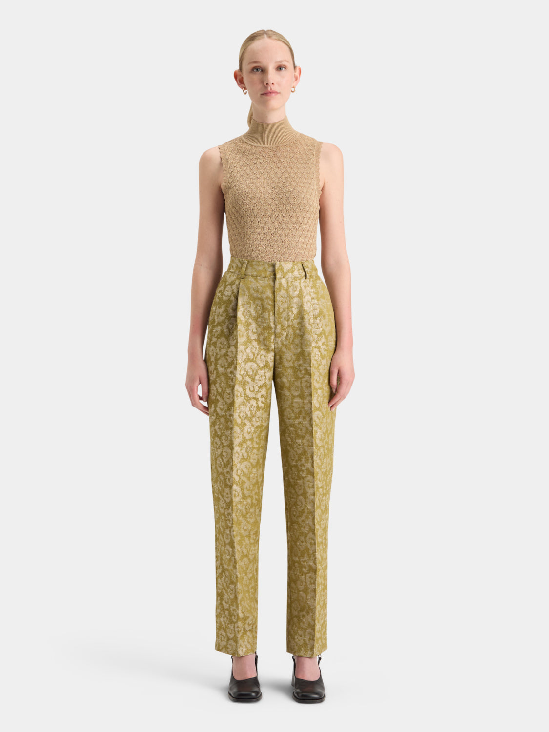Metallic pointelle knit tank - Scotch & Soda NZ