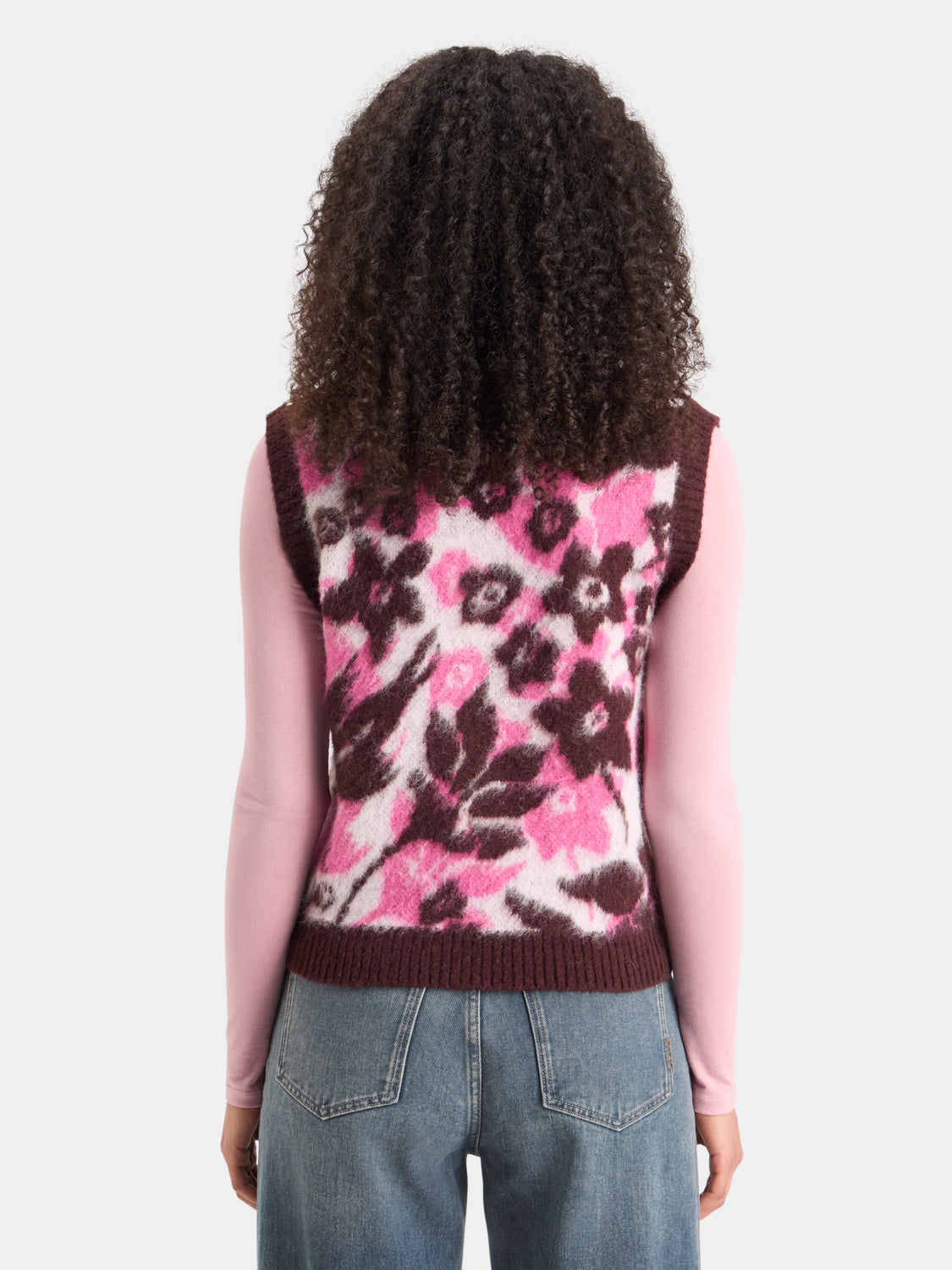 Fuzzy v-neck vest - Scotch & Soda NZ