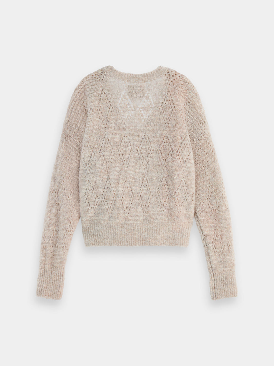 Boucle v-neck pullover - Scotch & Soda NZ