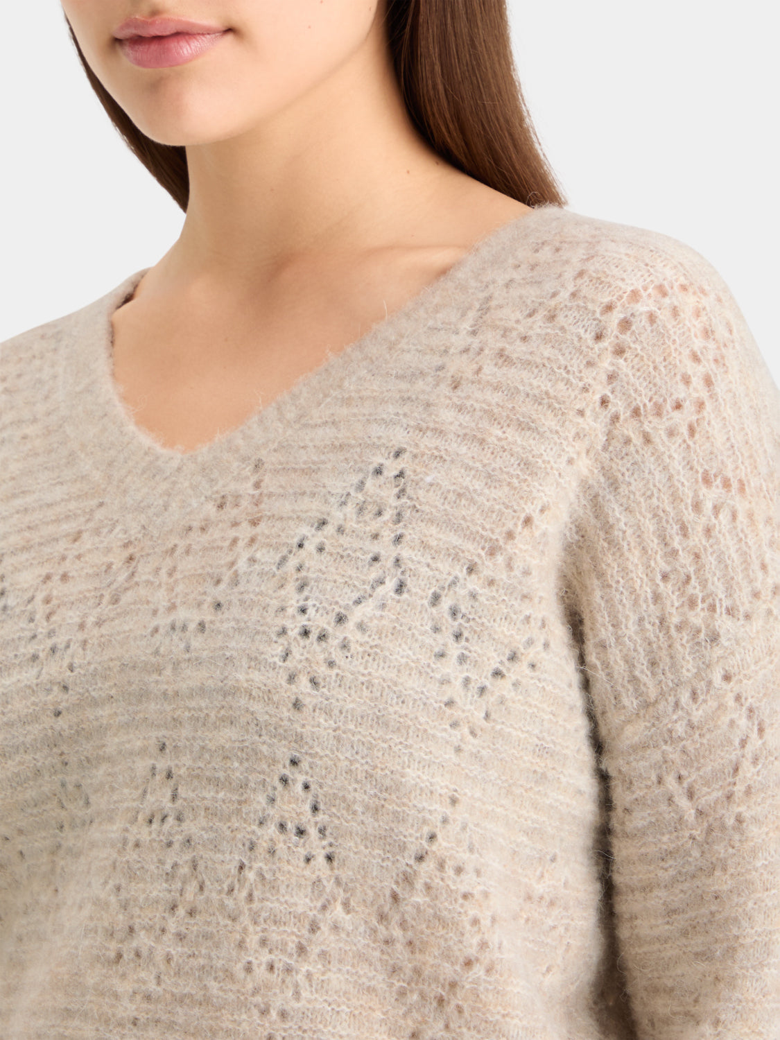 Boucle v-neck pullover - Scotch & Soda NZ