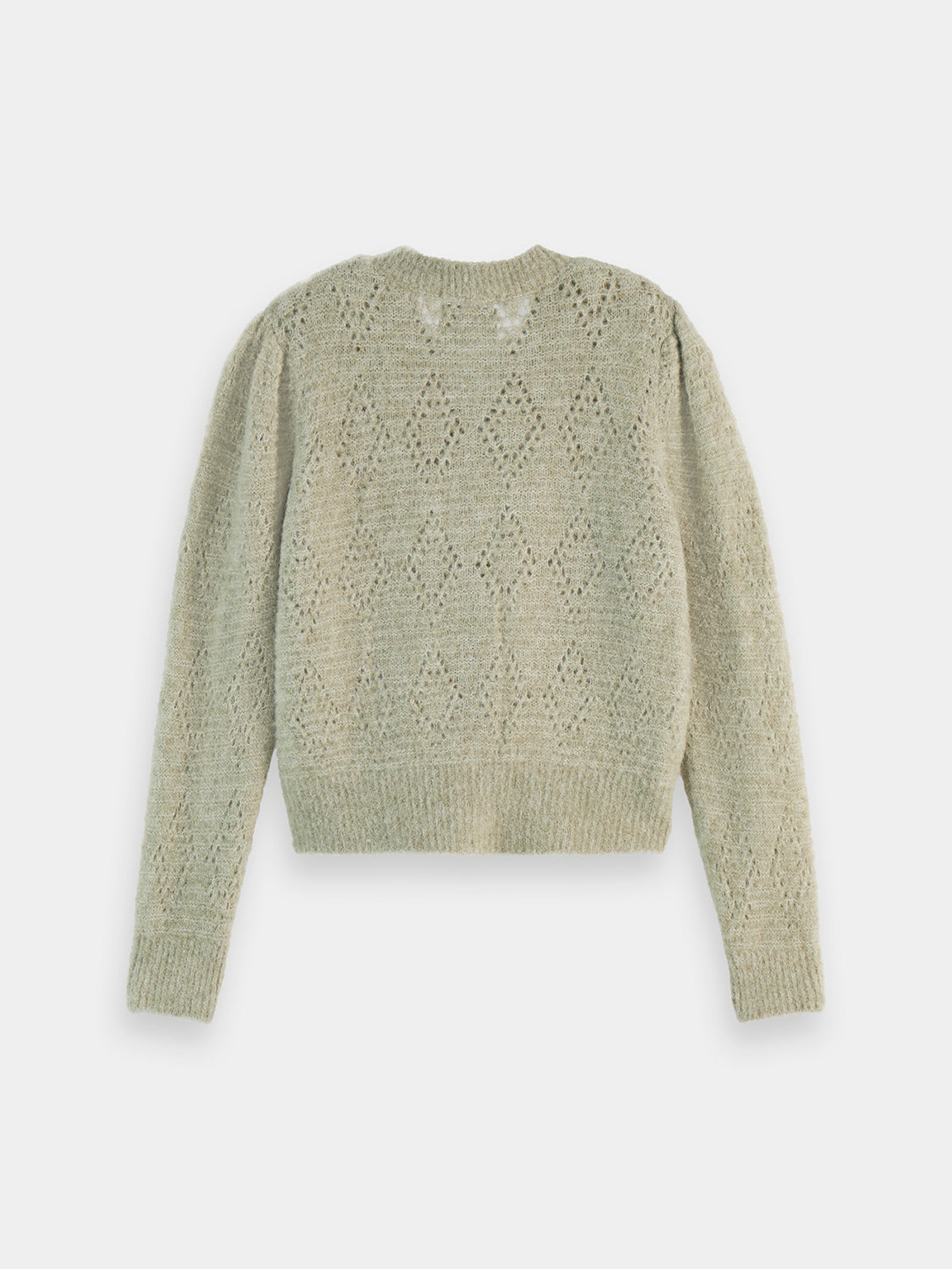 Boucle crewneck cardigan - Scotch & Soda NZ