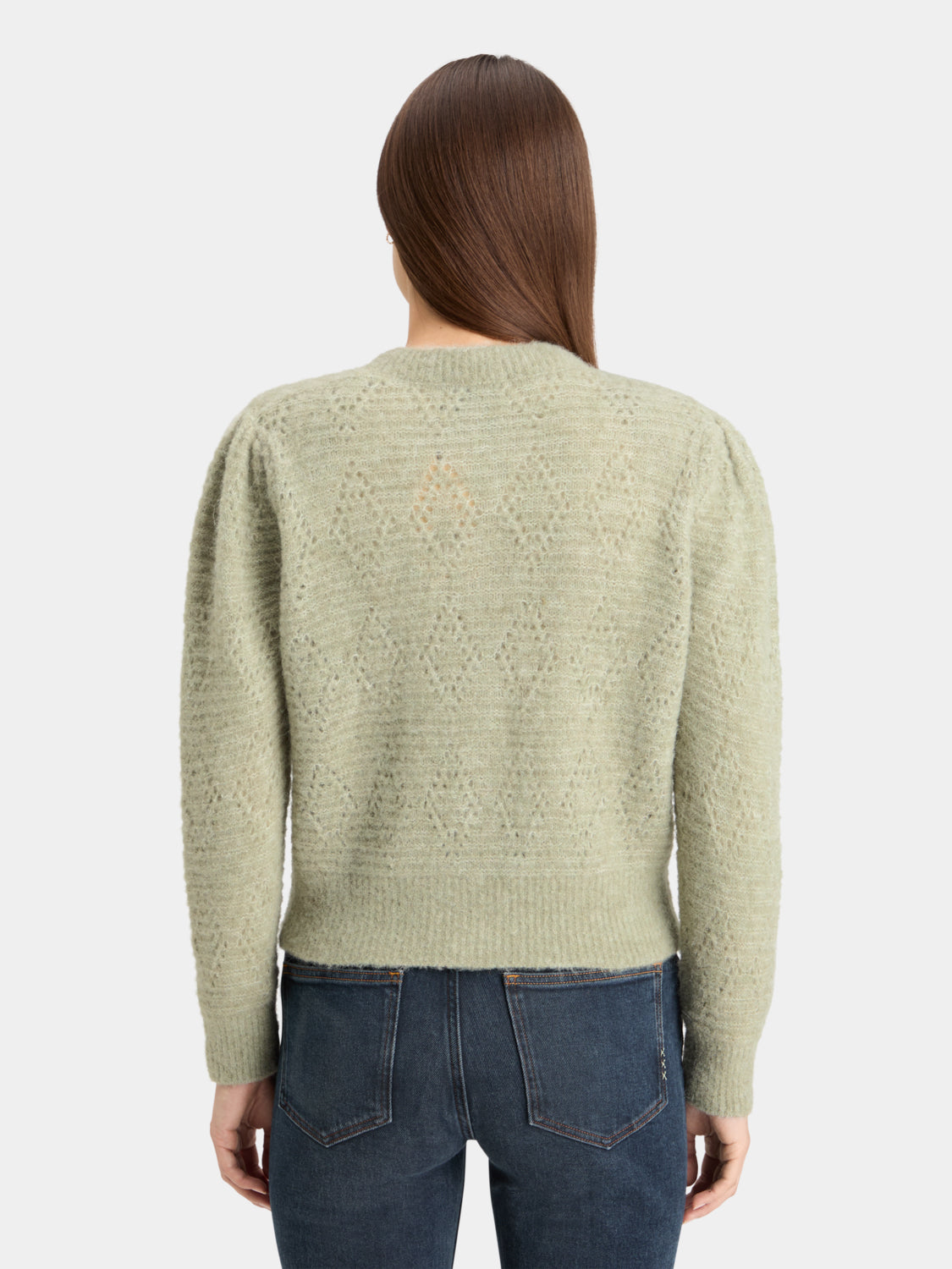 Boucle crewneck cardigan - Scotch & Soda NZ