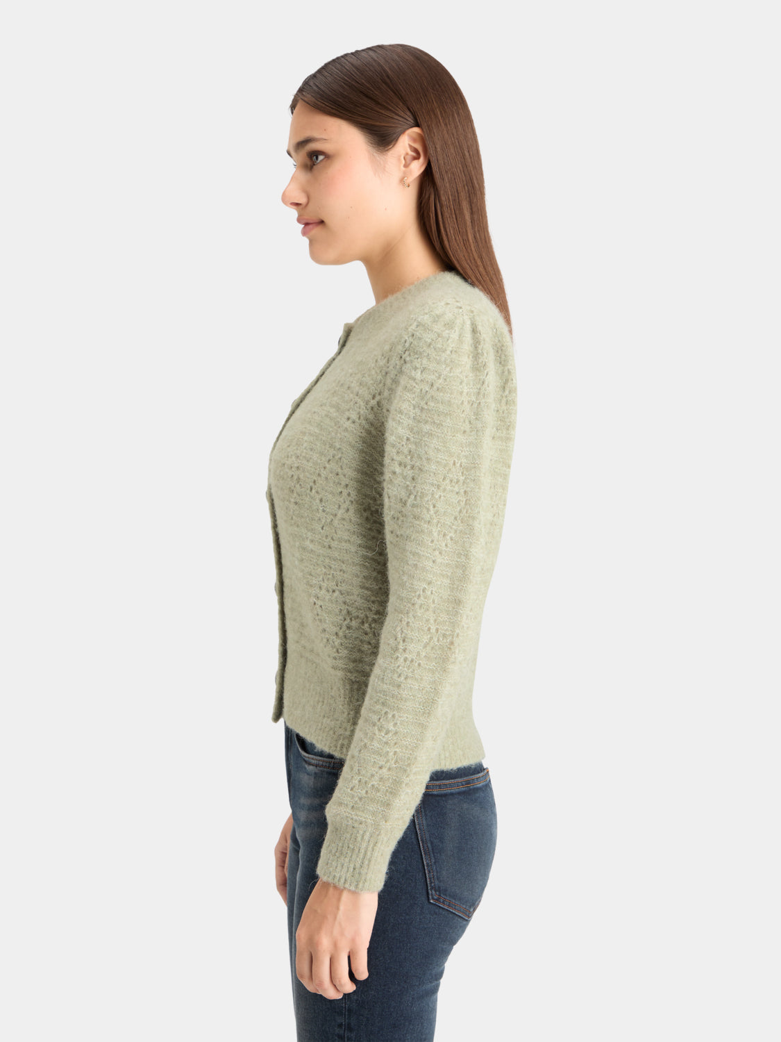 Boucle crewneck cardigan - Scotch & Soda NZ