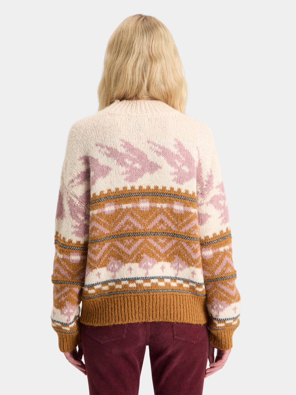 Metallic Fair Isle pullover - Scotch & Soda NZ