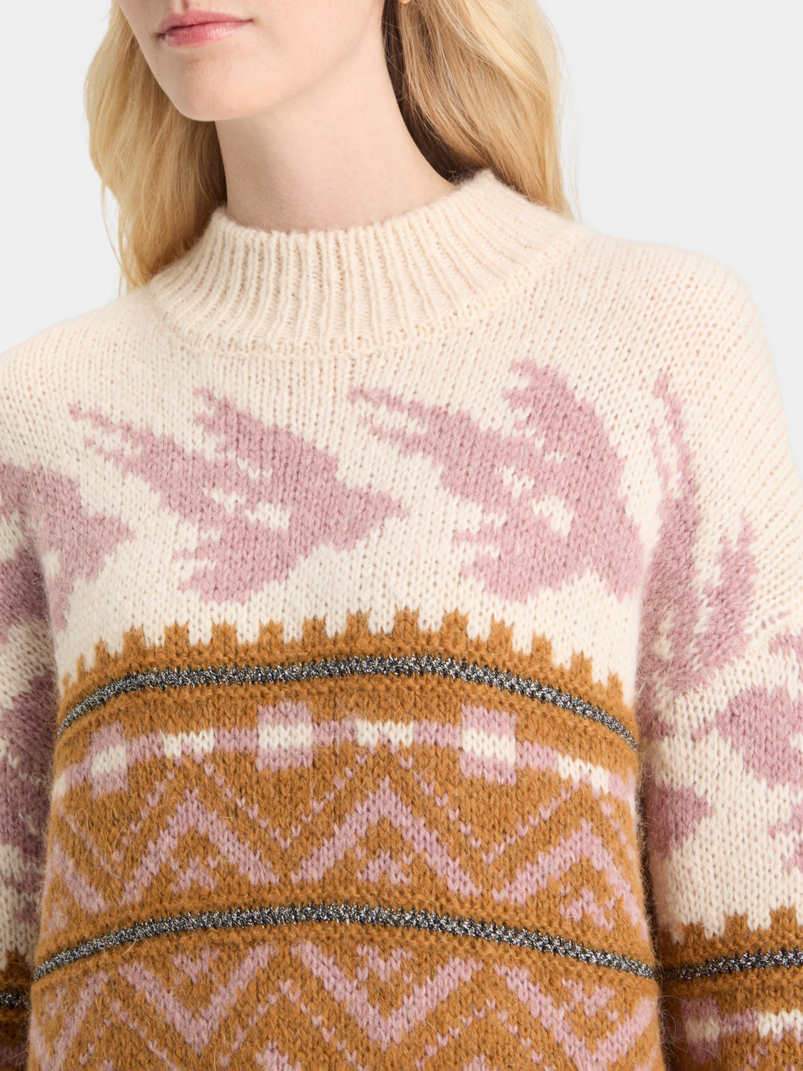 Metallic Fair Isle pullover - Scotch & Soda NZ